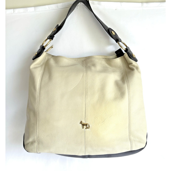 Emma Fox Beige Handbag Two Outside Pockets - Picture 4 of 12